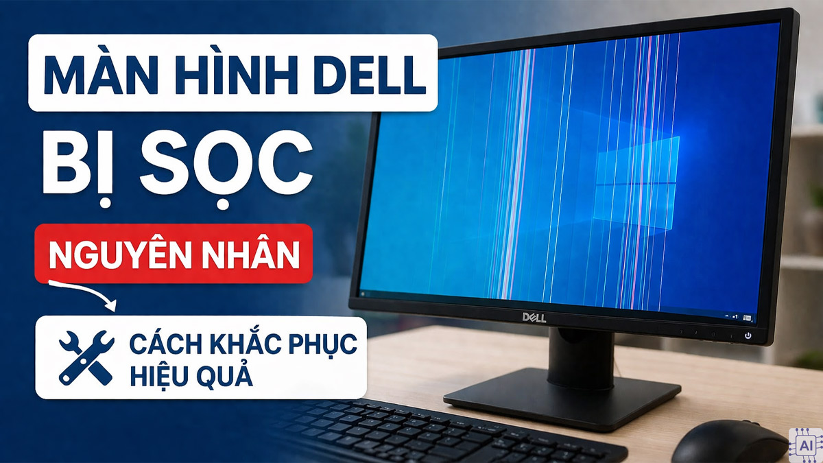 Màn hình Dell bị sọc: Nguyên nhân và cách khắc phục hiệu quả